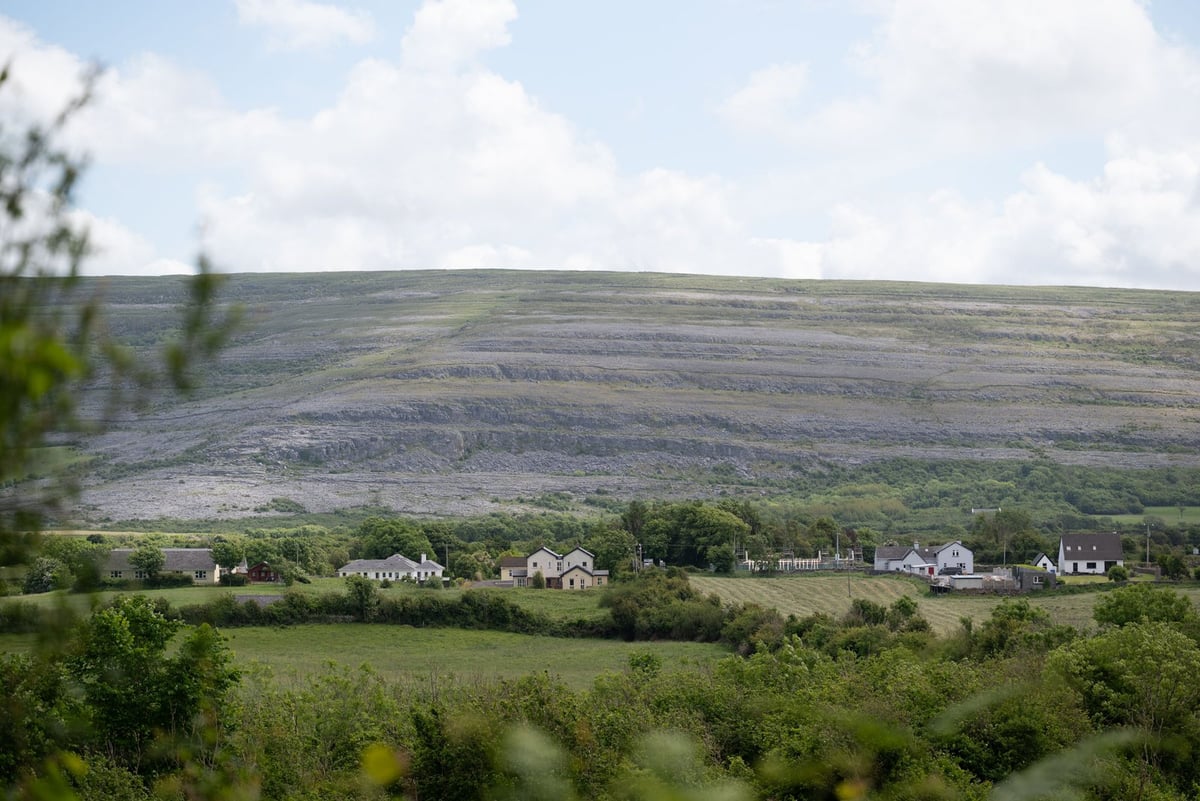Kustweg Doolin Fanore Burren kalksteen landschap Ierland