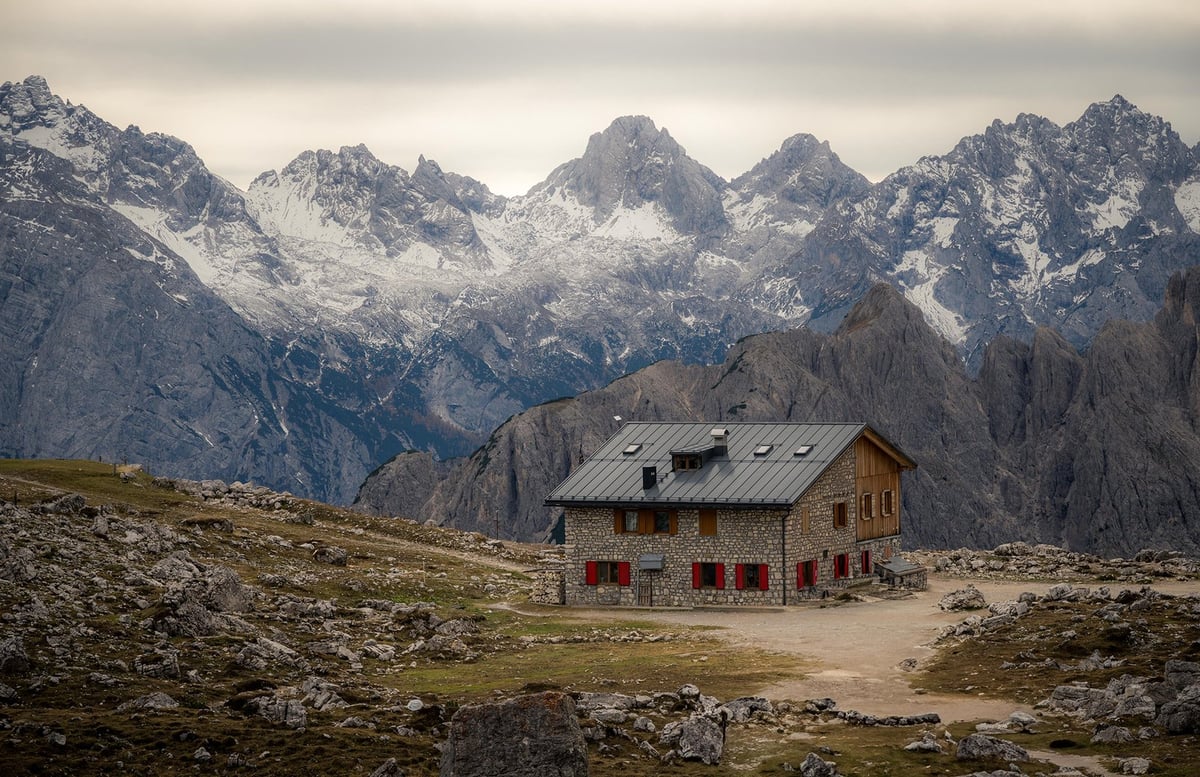 Herfst bij Tre Cime di Lavaredo in de Dolomieten