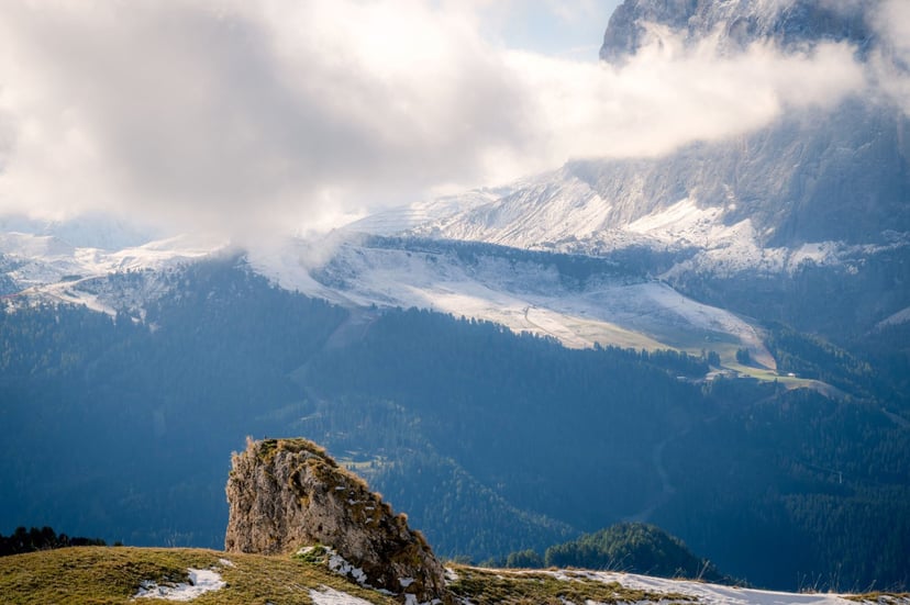 Odle groep wolken Val Gardena