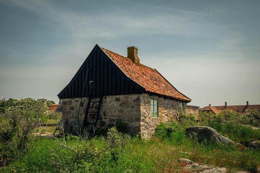 Rotsen en zee Christiansø
