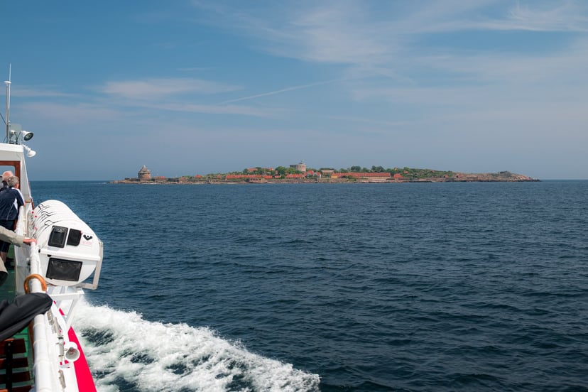 Kustlijn Christiansø rotsen