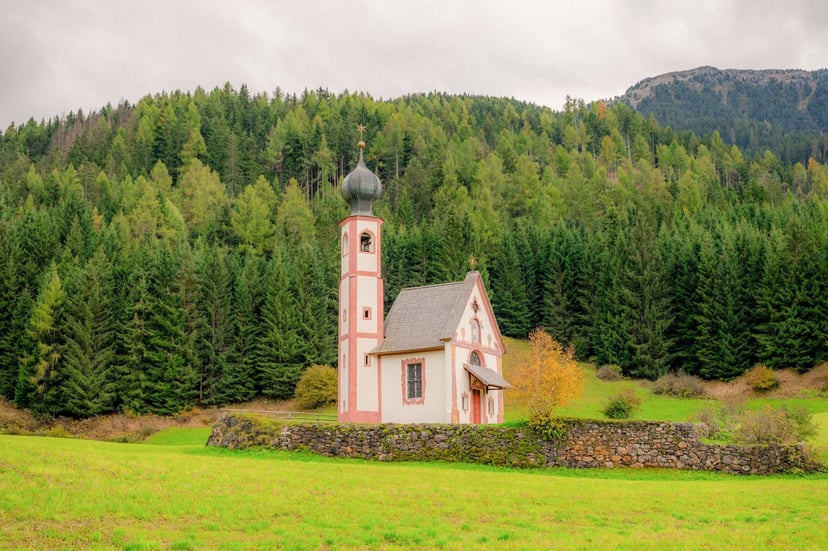 Val di Funes in de herfst