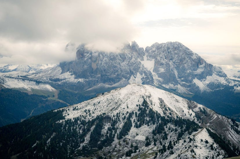 Berglandschap Dolomieten herfst