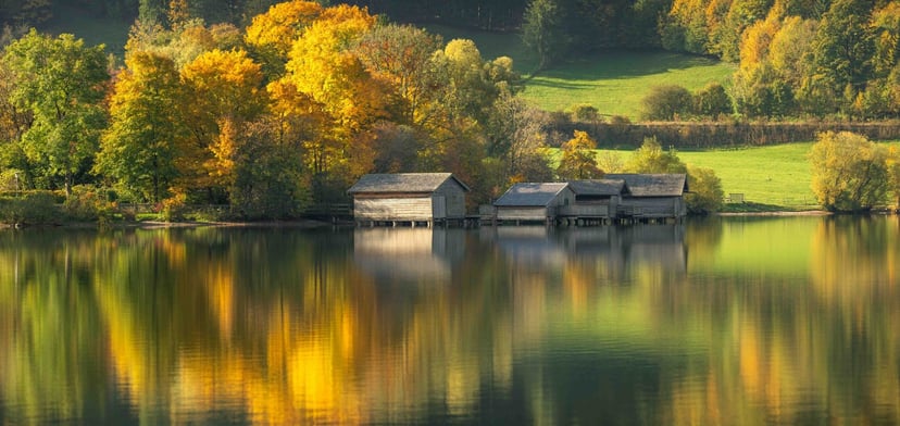 Schliersee meer panorama herfst