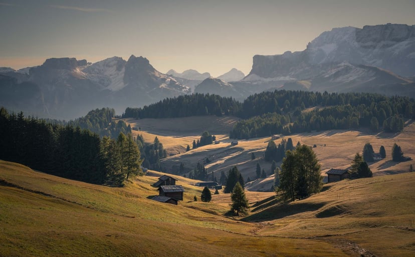 Seiser Alm dramatische wolkenlucht