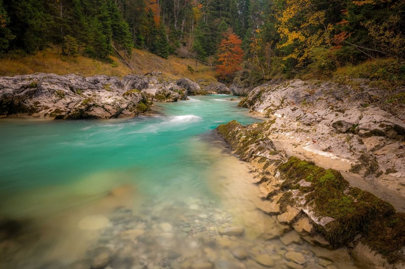 Risstal vallei berglandschap herfst