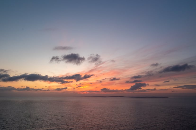 Cliffs of Moher zonsondergang Aran Islands