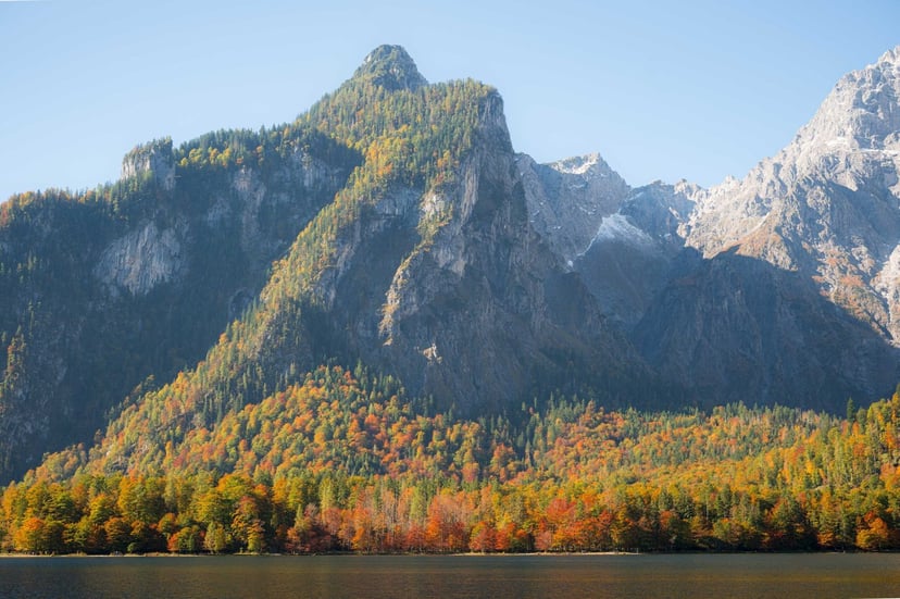 Elektrische boot Königssee bergwanden