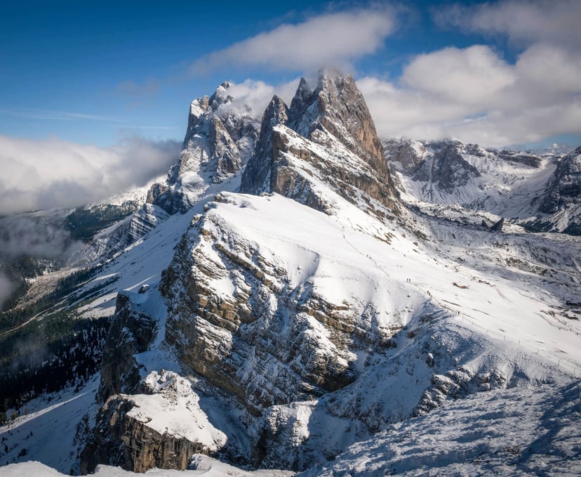 Fermeda Towers iconisch beeld Seceda